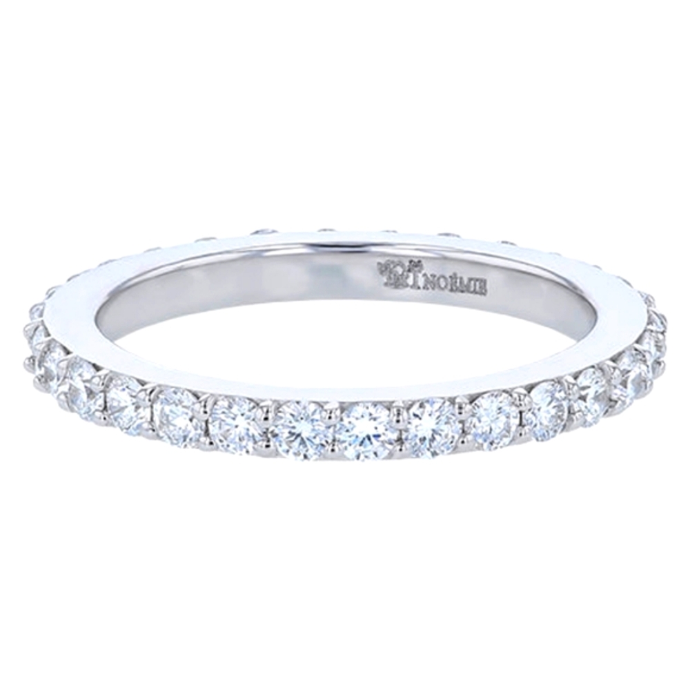 18K White Gold 'N0EMIE' Band Ring✨️